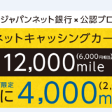 簡単！ジャパンネット銀行のキャッシングカードを作るだけで8,000円稼げます